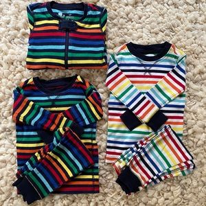 Bundle of Primary Rainbow pajamas